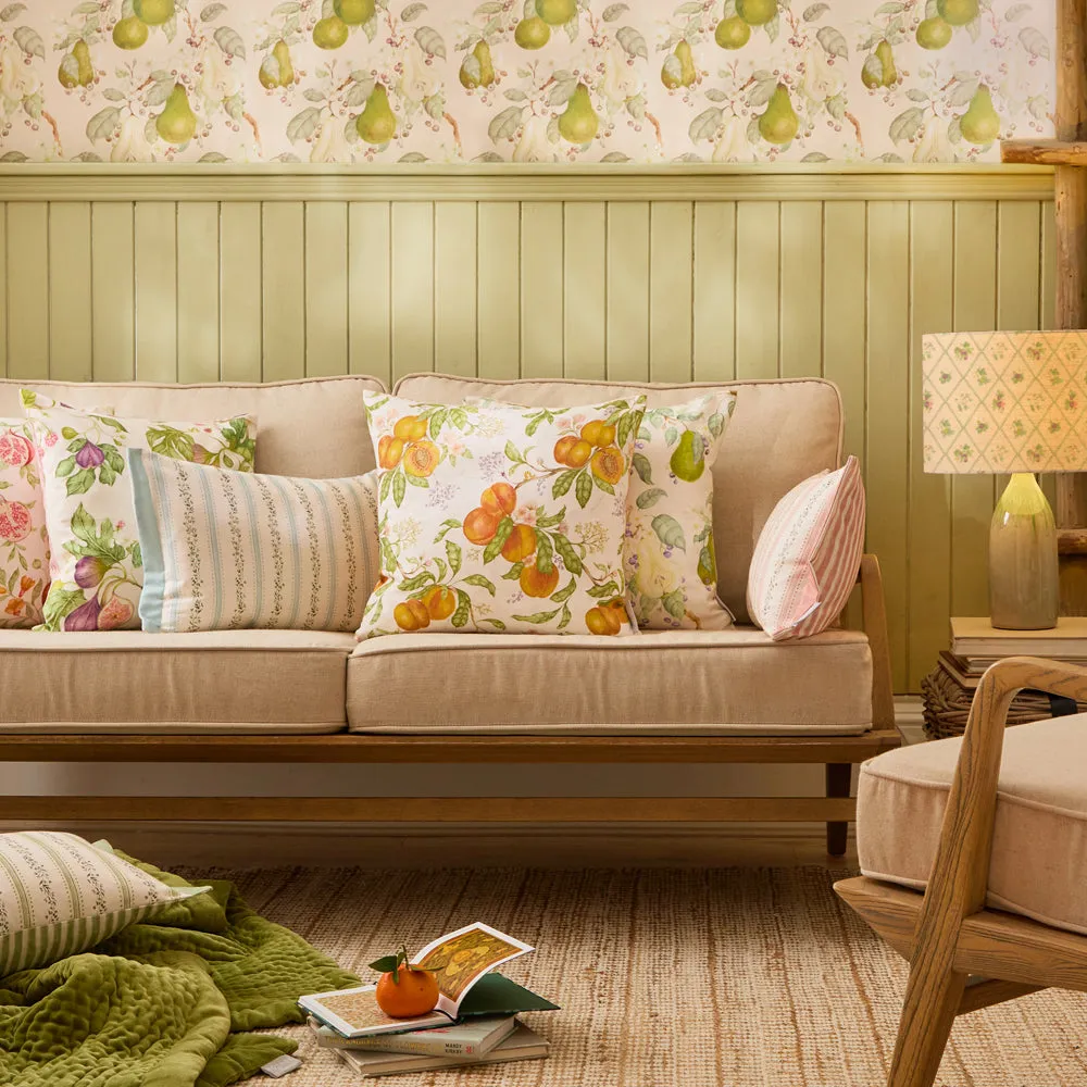 Peach Harvest Printed Cushion Orange