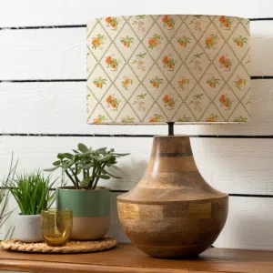 Peach Trellis Eva & Leven Complete Table Lamp Mango/Cream modern fashion rug  
