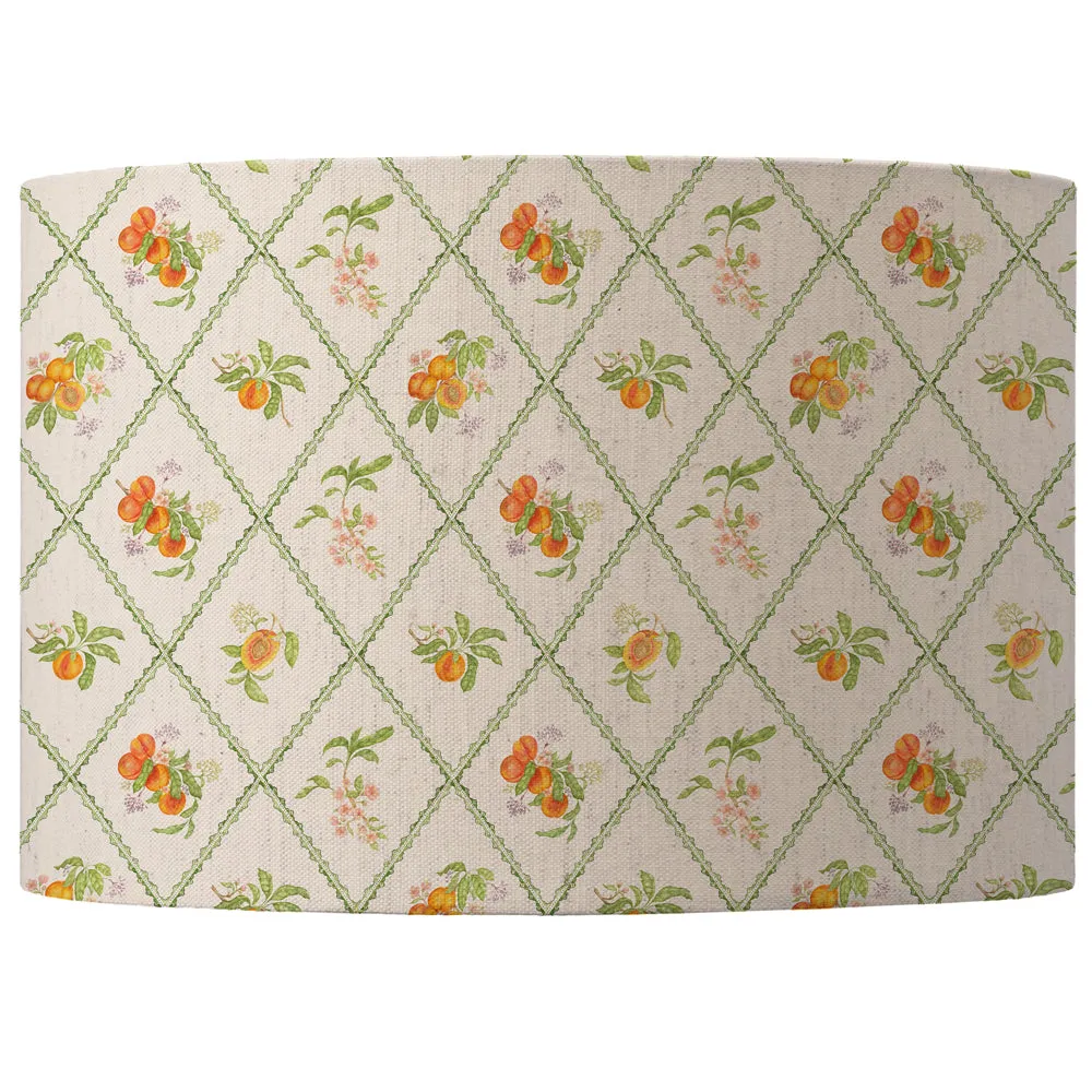 Peach Trellis Eva Lamp Shade Cream