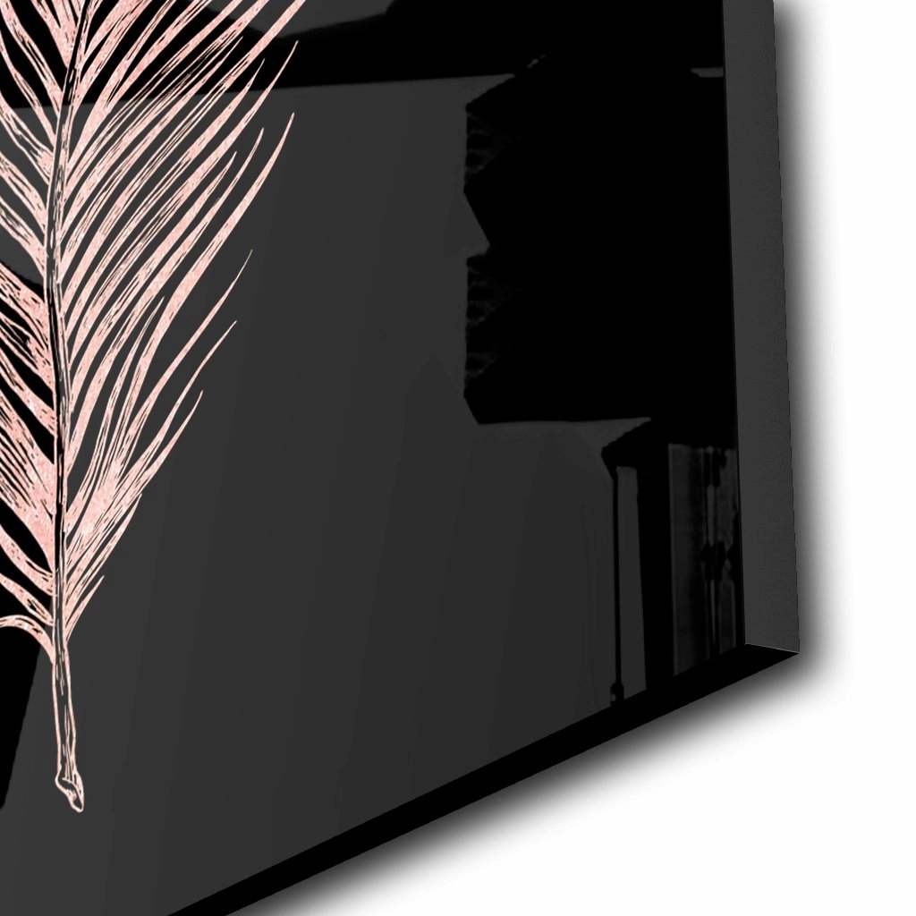 Peacock Feather Ros on Acrylic