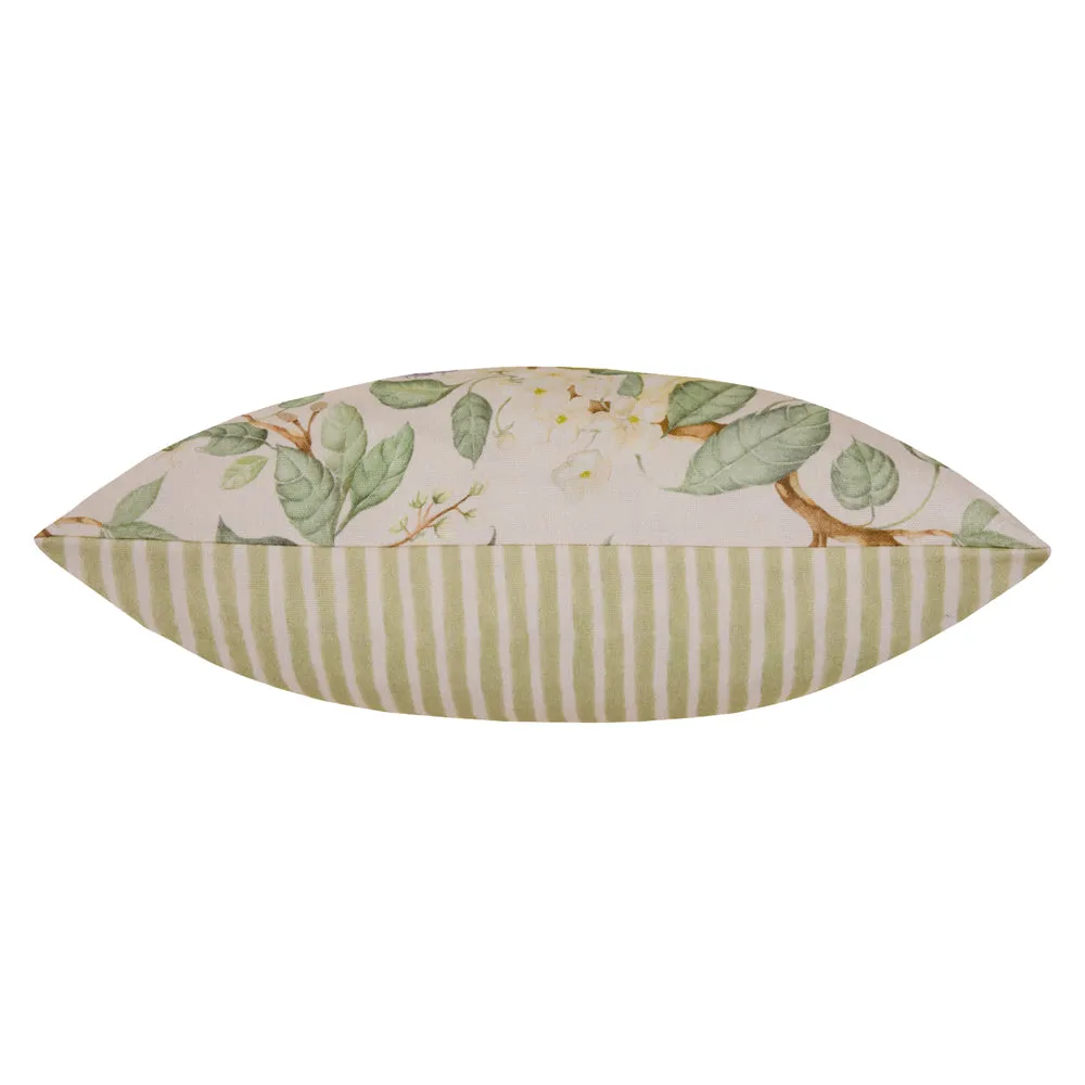 Pear Orchard Printed Cushion Green