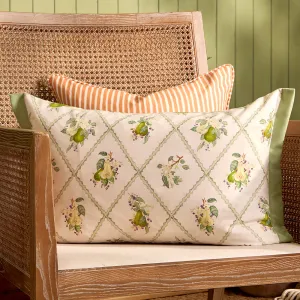 Pear Trellis Printed Outdoor Cushion Green modern fashion rug  