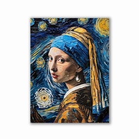 Pearl Starry by Daniel Decker framed mural artwork