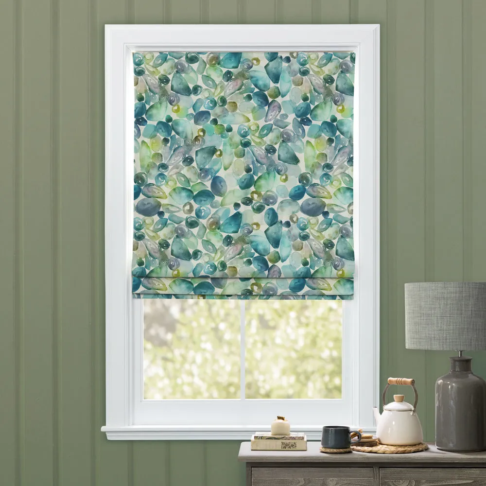 Pebbles Printed Cotton Made to Measure Roman Blinds Kelpie