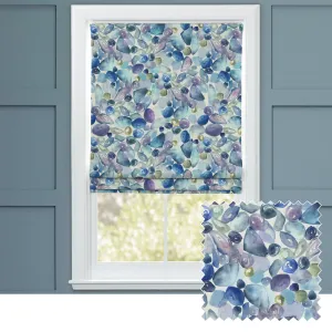Pebbles Printed Cotton Made to Measure Roman Blinds Marine chic floor carpet  