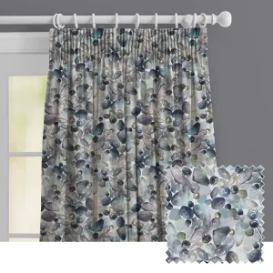 Pebbles Printed Made to Measure Curtains Slate chic floor carpet  