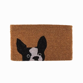 Peeking Dog Doormat minimalist art object  
