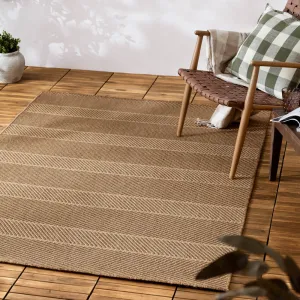 Pentle Jute Effect Indoor/Outdoor Rug Natural modern fashion rug  