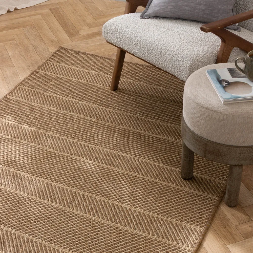 Pentle Jute Effect Indoor/Outdoor Rug Natural