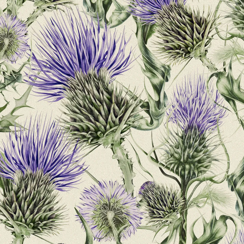 Penton Printed Cotton Made to Measure Roman Blinds Damson/Natural