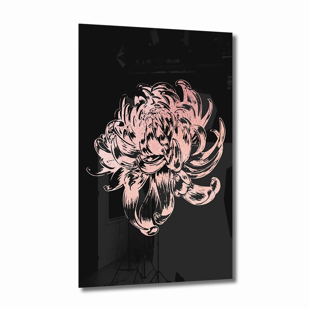 Peony Ros on Acrylic framed mural artwork