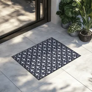 Perfectly Sized Seamless Airplanes Dark Blue Designed Door Mats door entrance rug