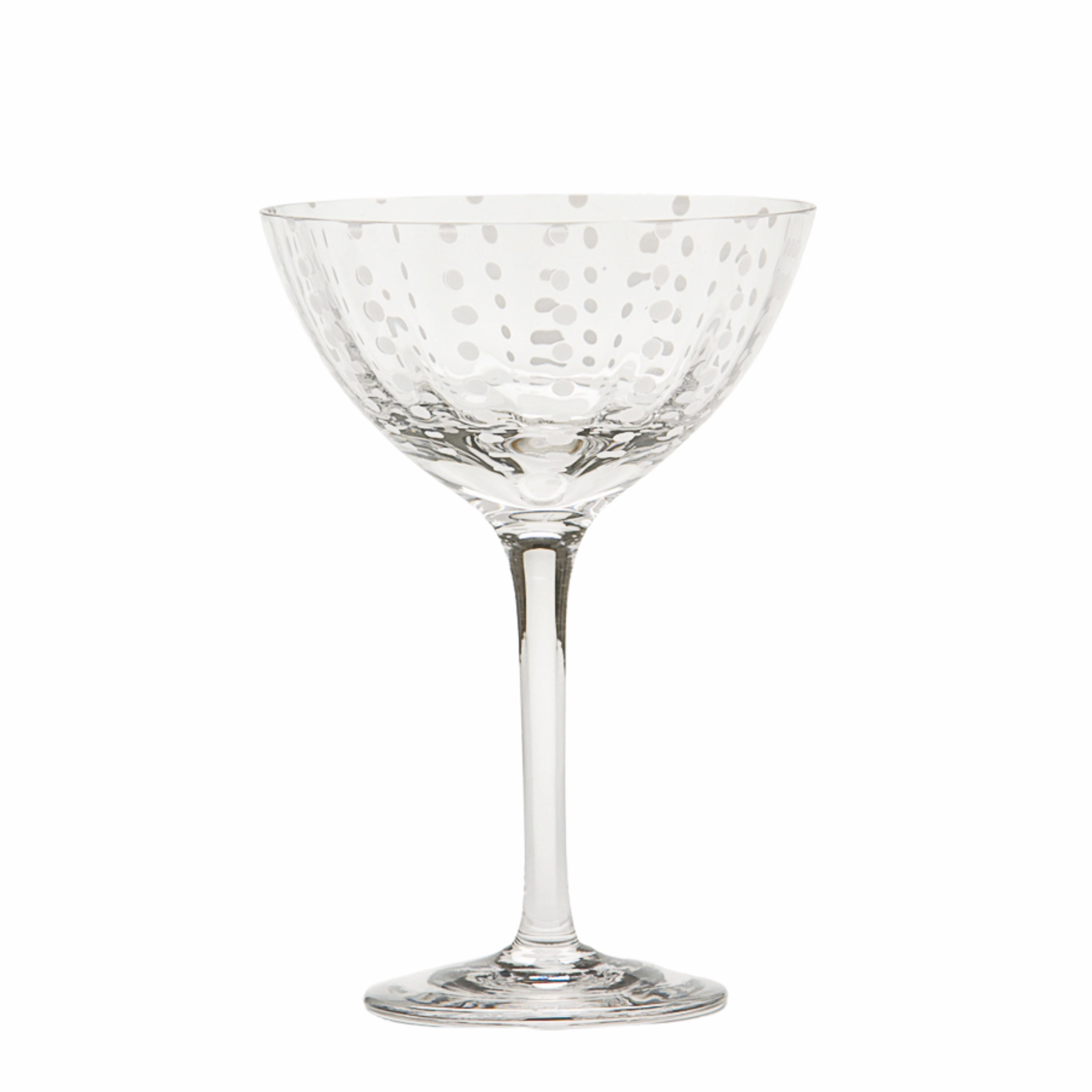 Perle Colored Glass Cocktail Goblets, Set of 2
