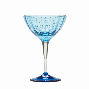 Perle Colored Glass Cocktail Goblets, Set of 2 mini desktop sculpture