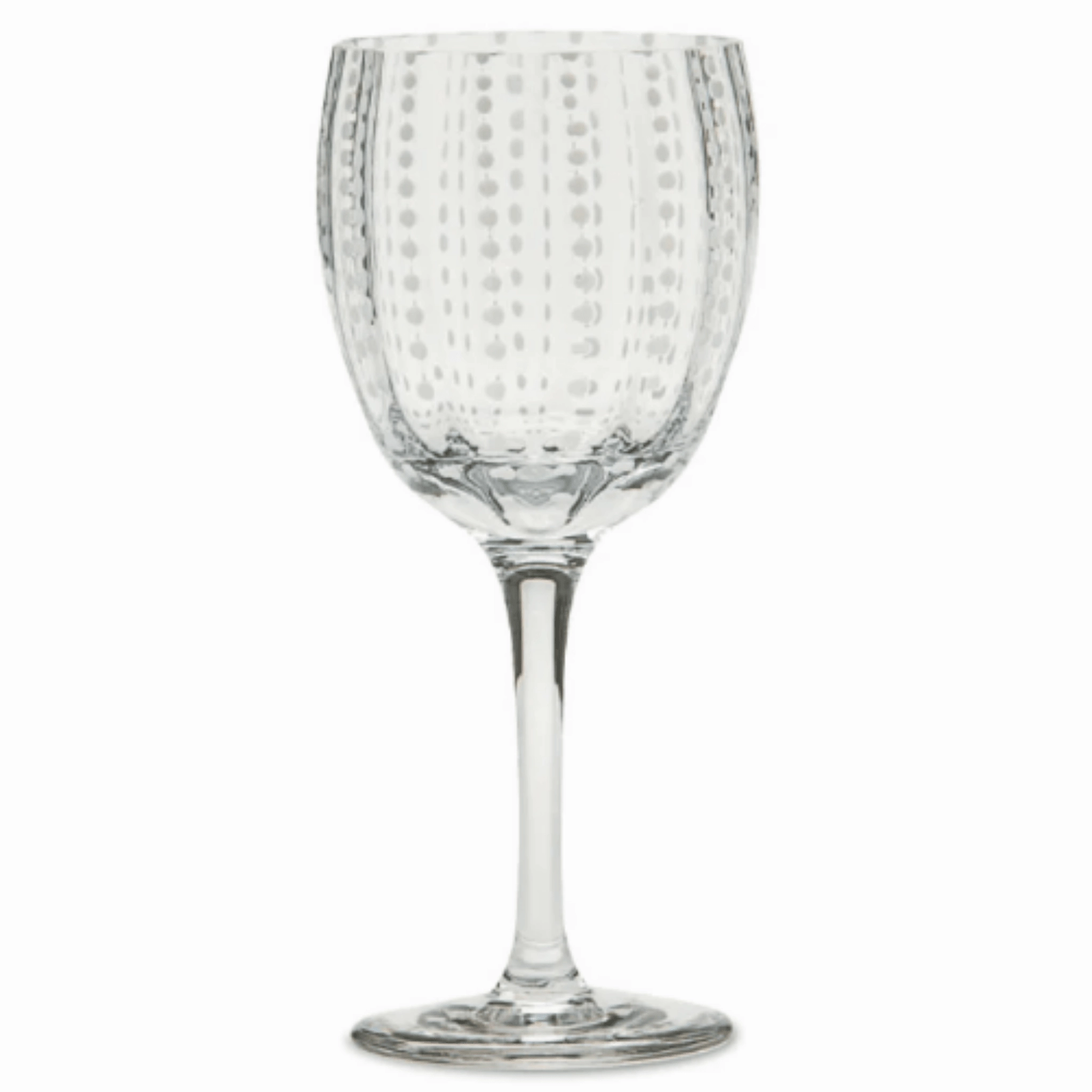 Perle Colored Glass Wine Goblets, Set of 2