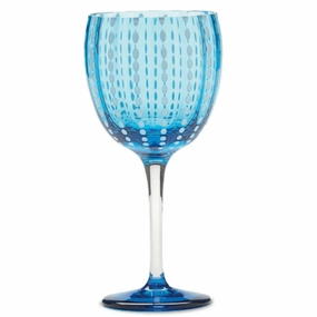 Perle Colored Glass Wine Goblets, Set of 2 mini desktop sculpture