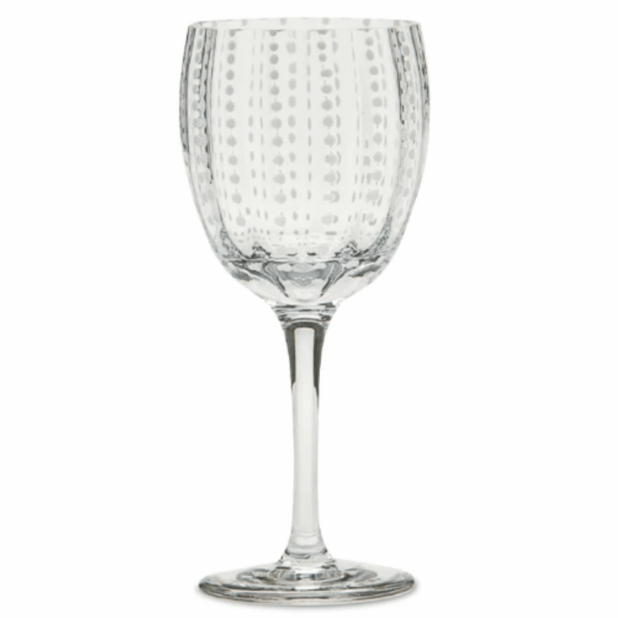 Perle Colored Glass Wine Goblets, Set of 2
