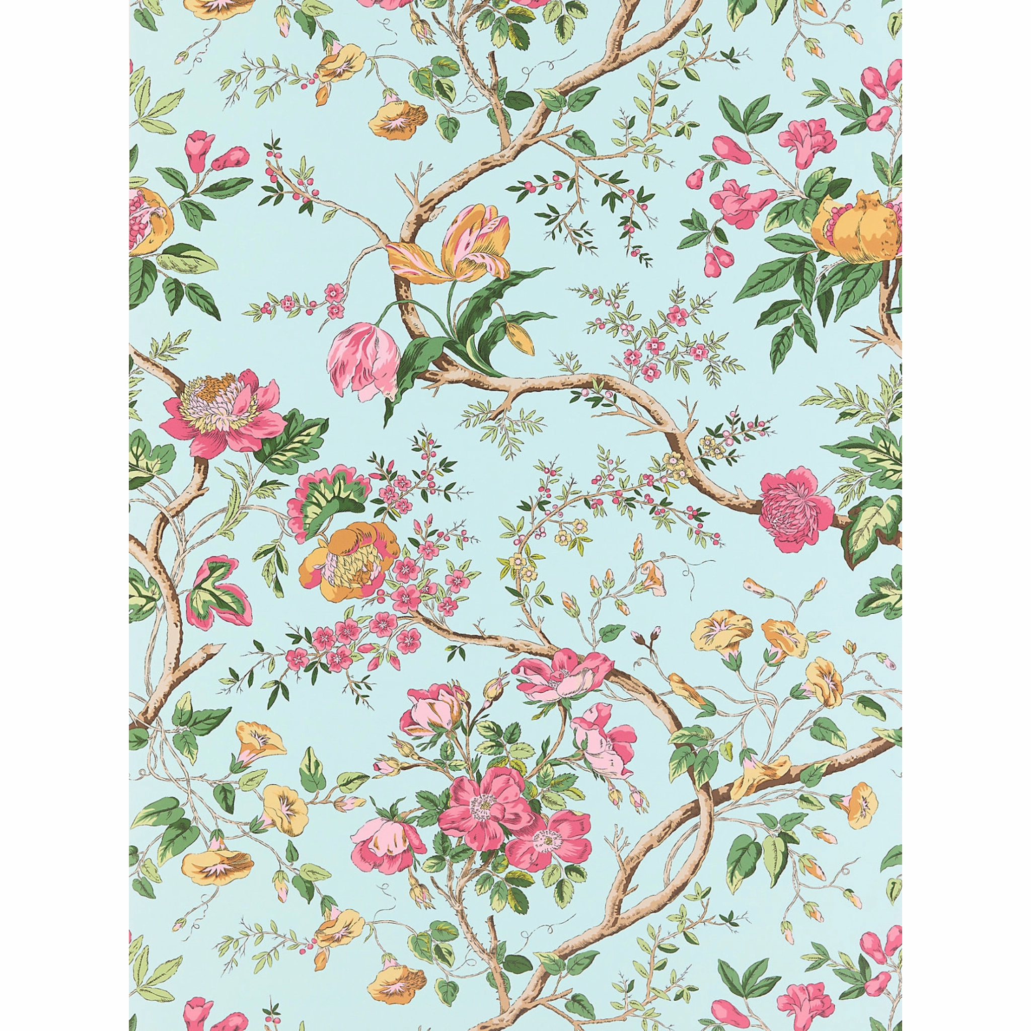 Persephone Wallpaper in Spring Sky