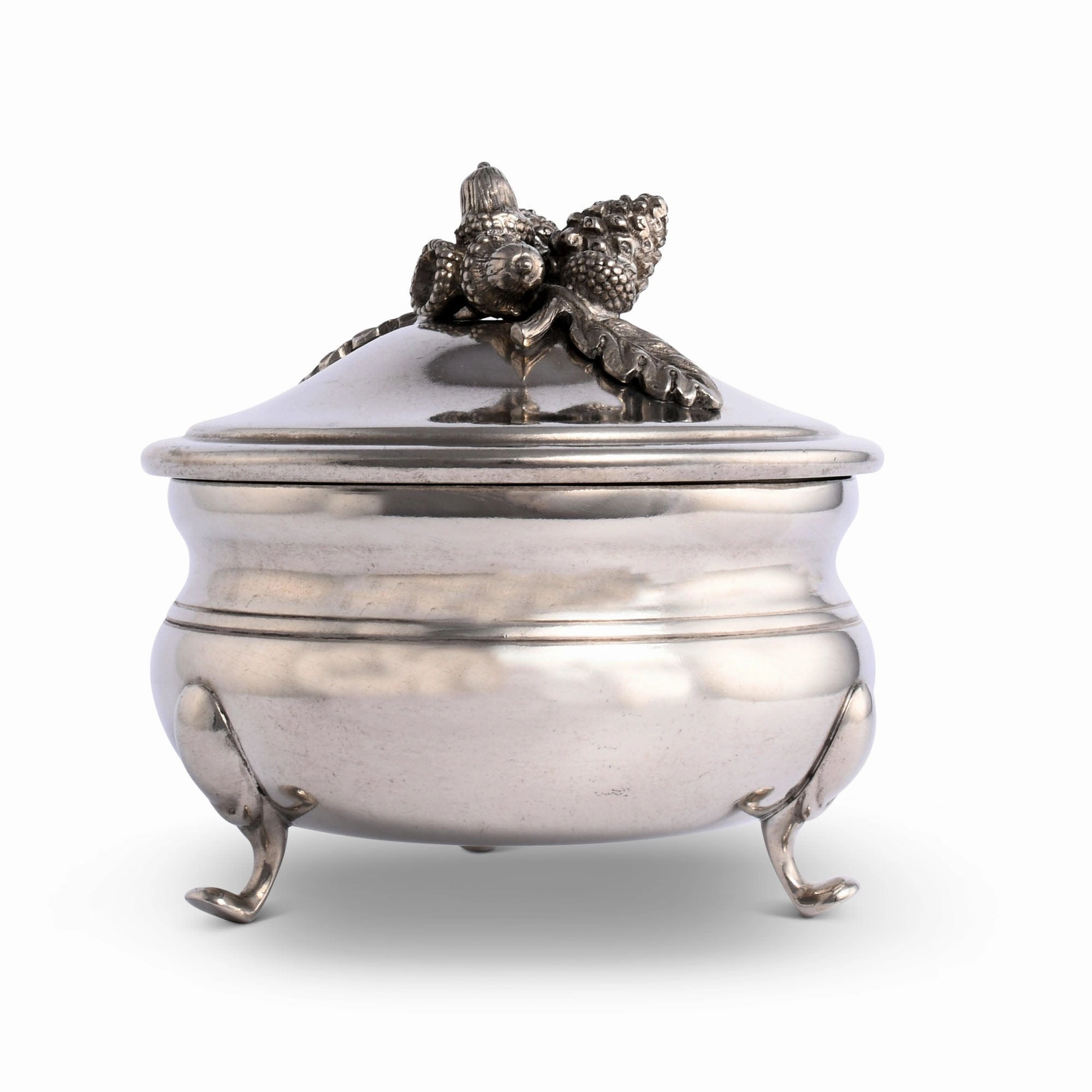 Pewter Acorn  Sauce Bowl mini desktop sculpture