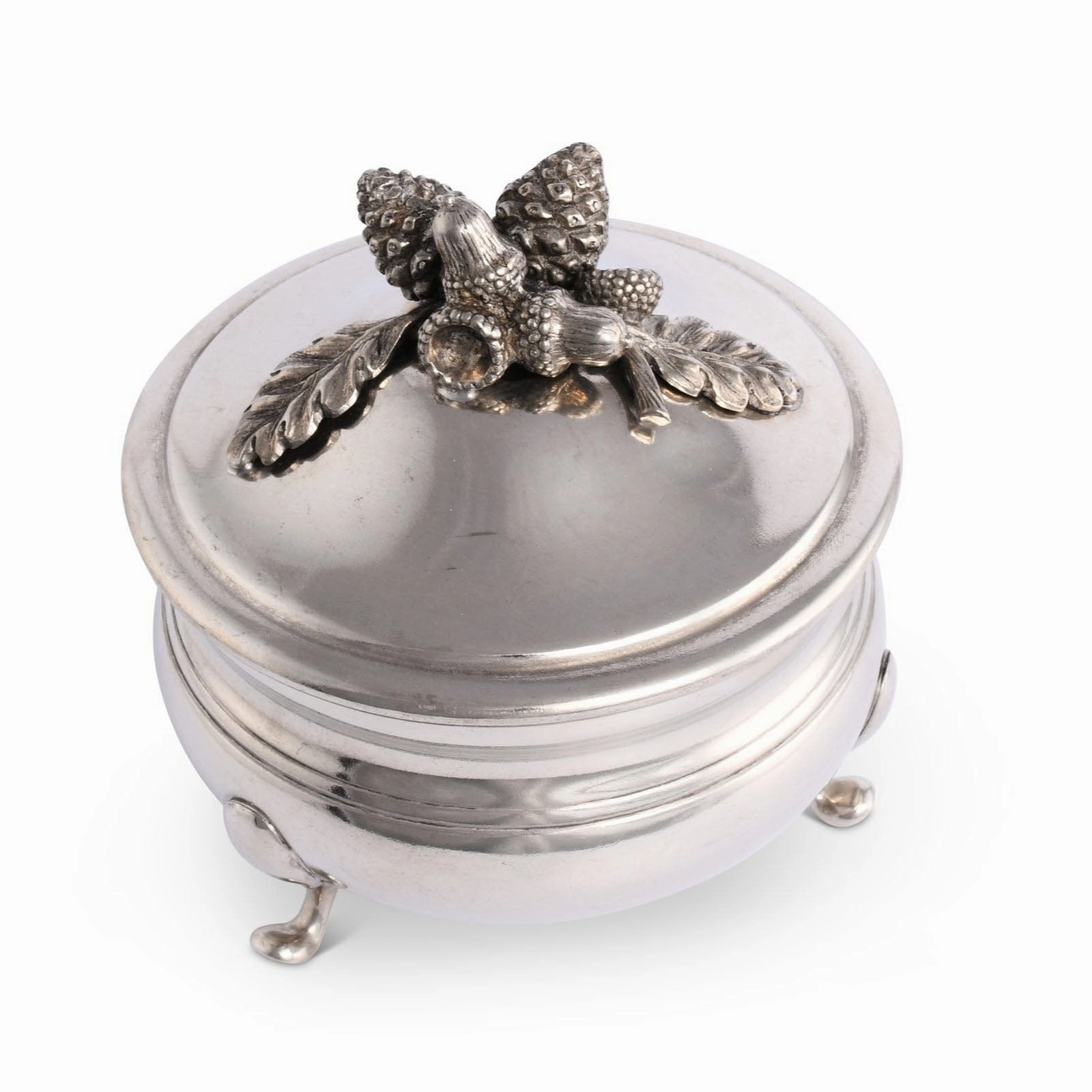Pewter Acorn  Sauce Bowl