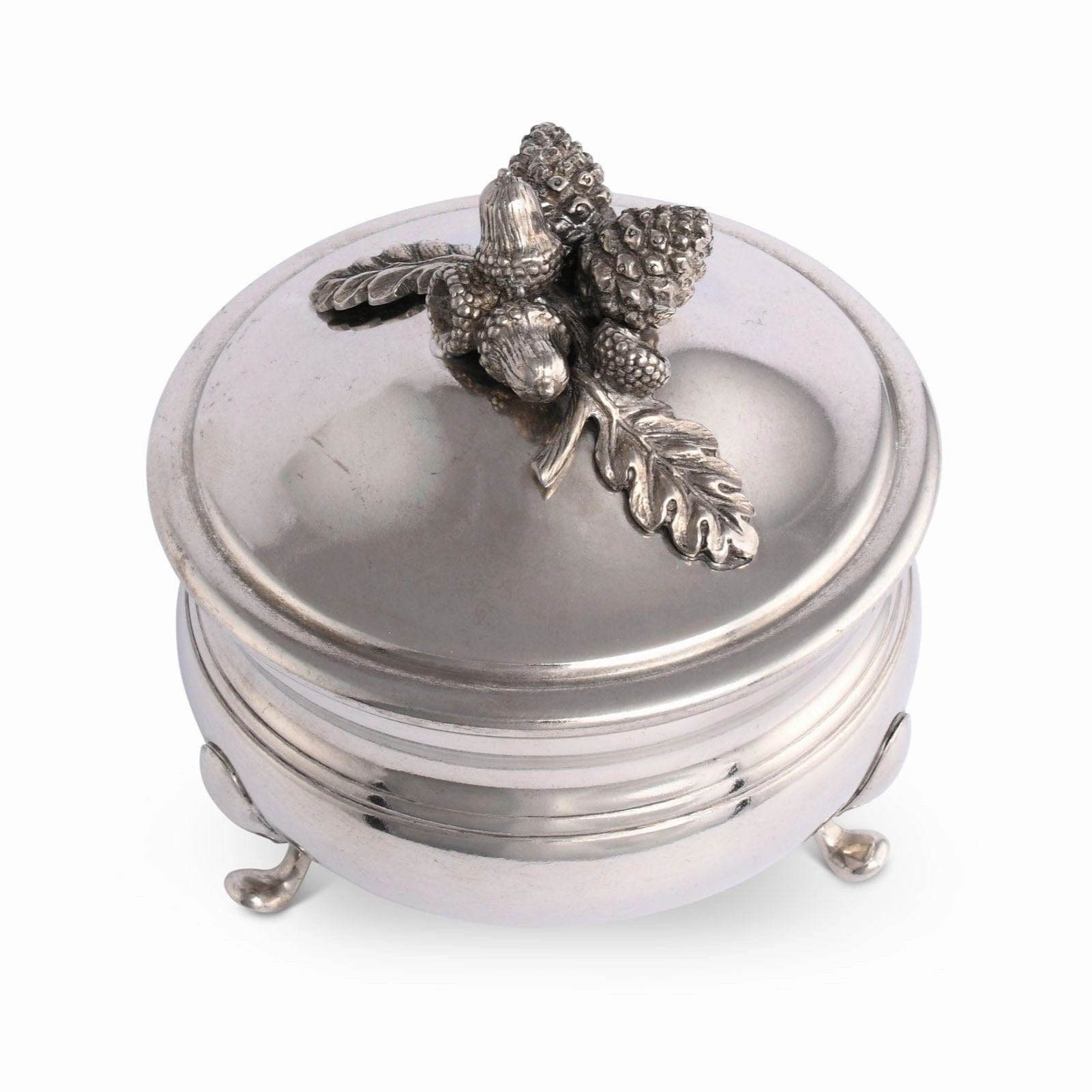 Pewter Acorn  Sauce Bowl