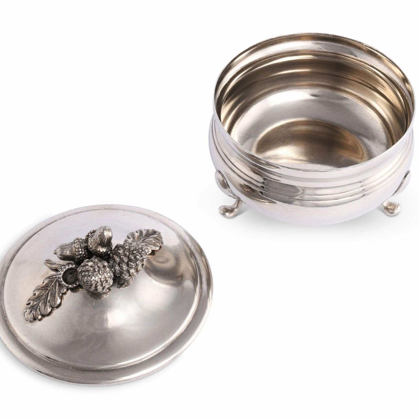 Pewter Acorn  Sauce Bowl