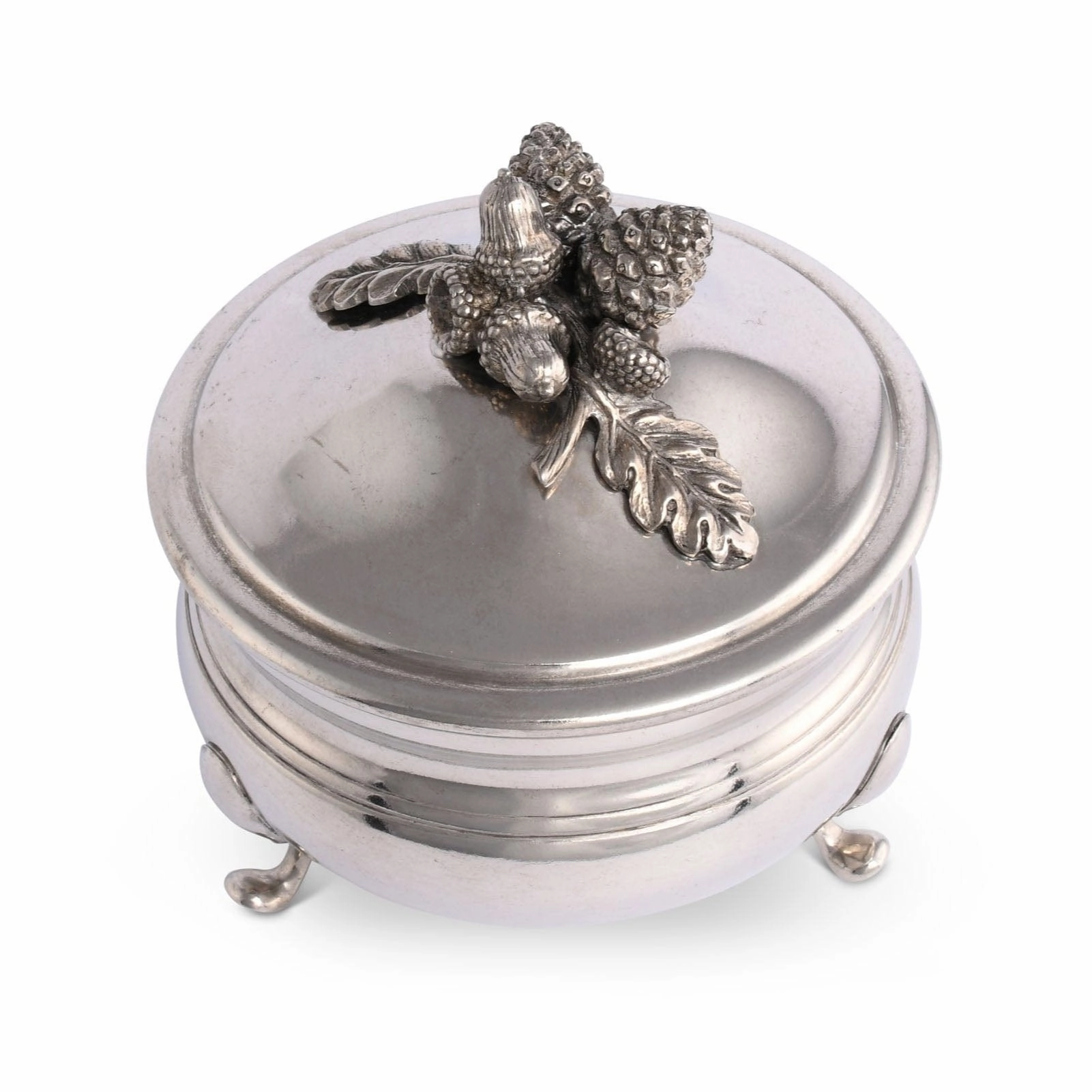 Pewter Acorn  Sauce Bowl