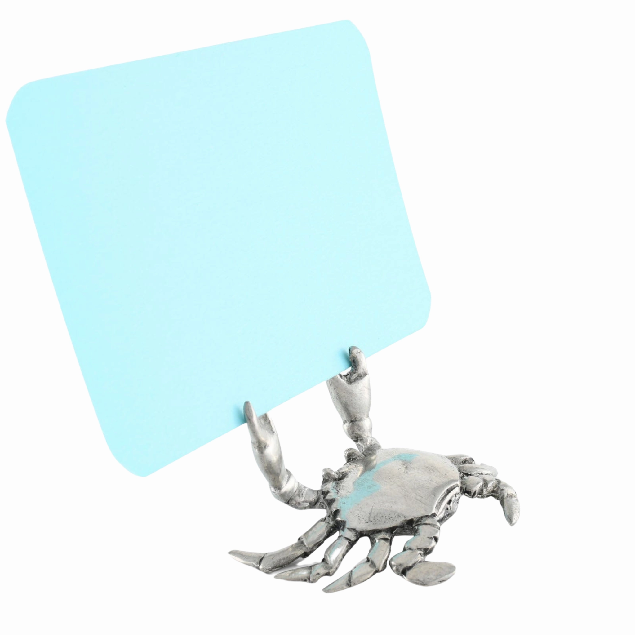 Pewter Crab Place Card Holder cute desktop display