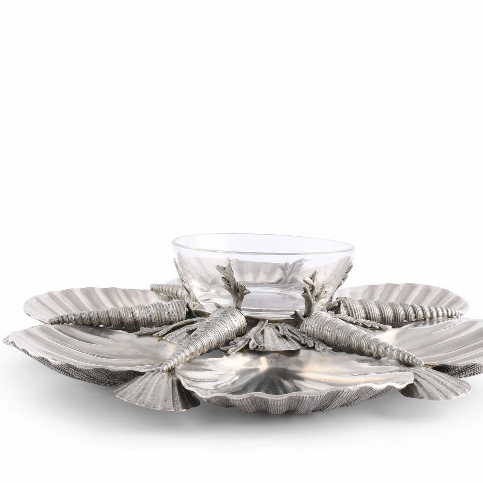 Pewter Marine Life Serving Tray