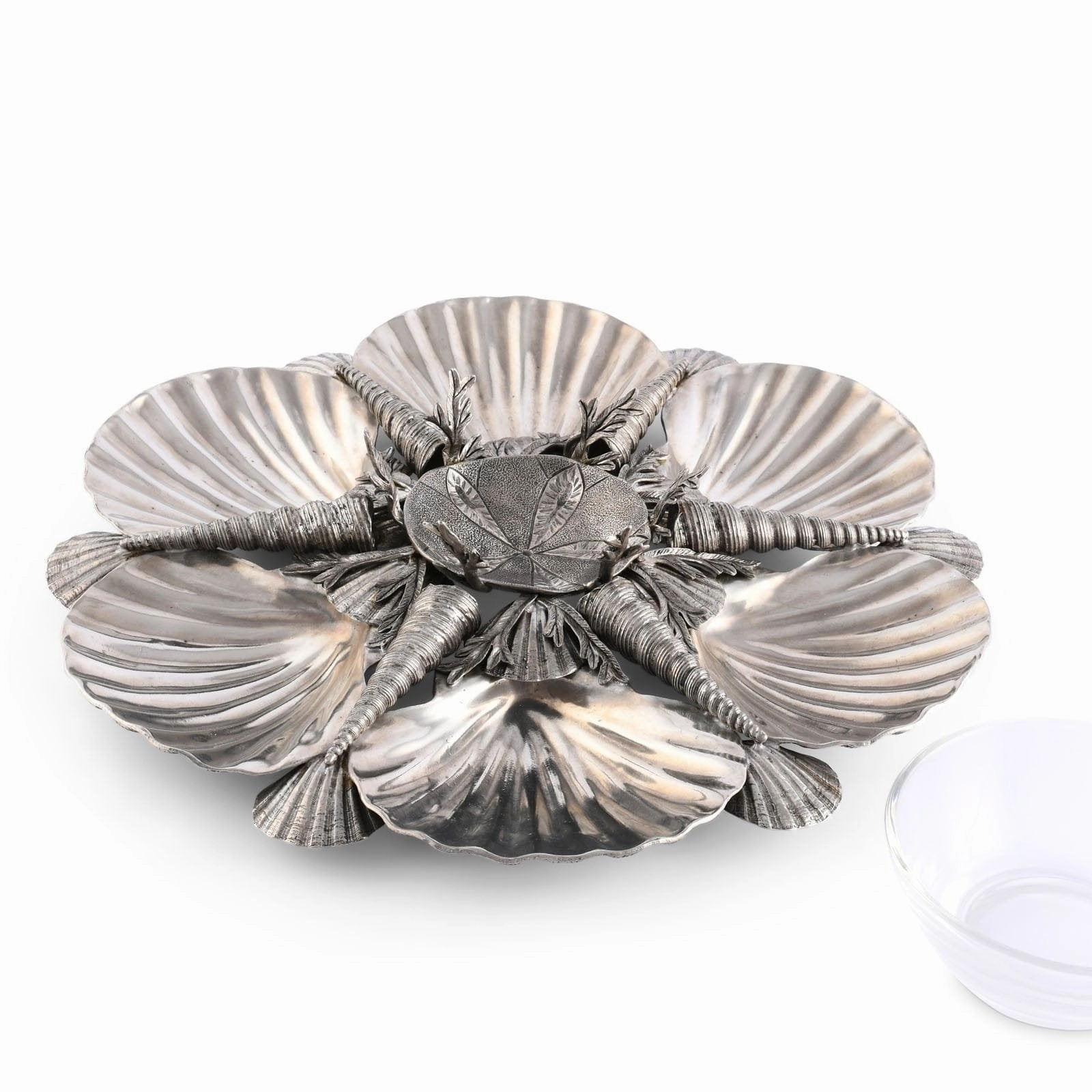 Pewter Marine Life Serving Tray