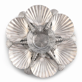 Pewter Marine Life Serving Tray mini desktop sculpture
