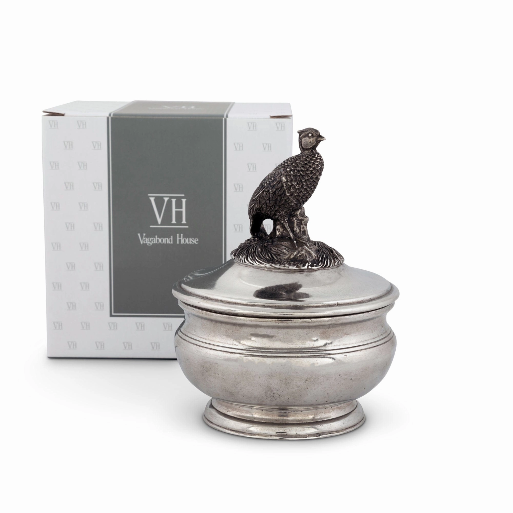 Pewter Pheasant Sauce Bowl
