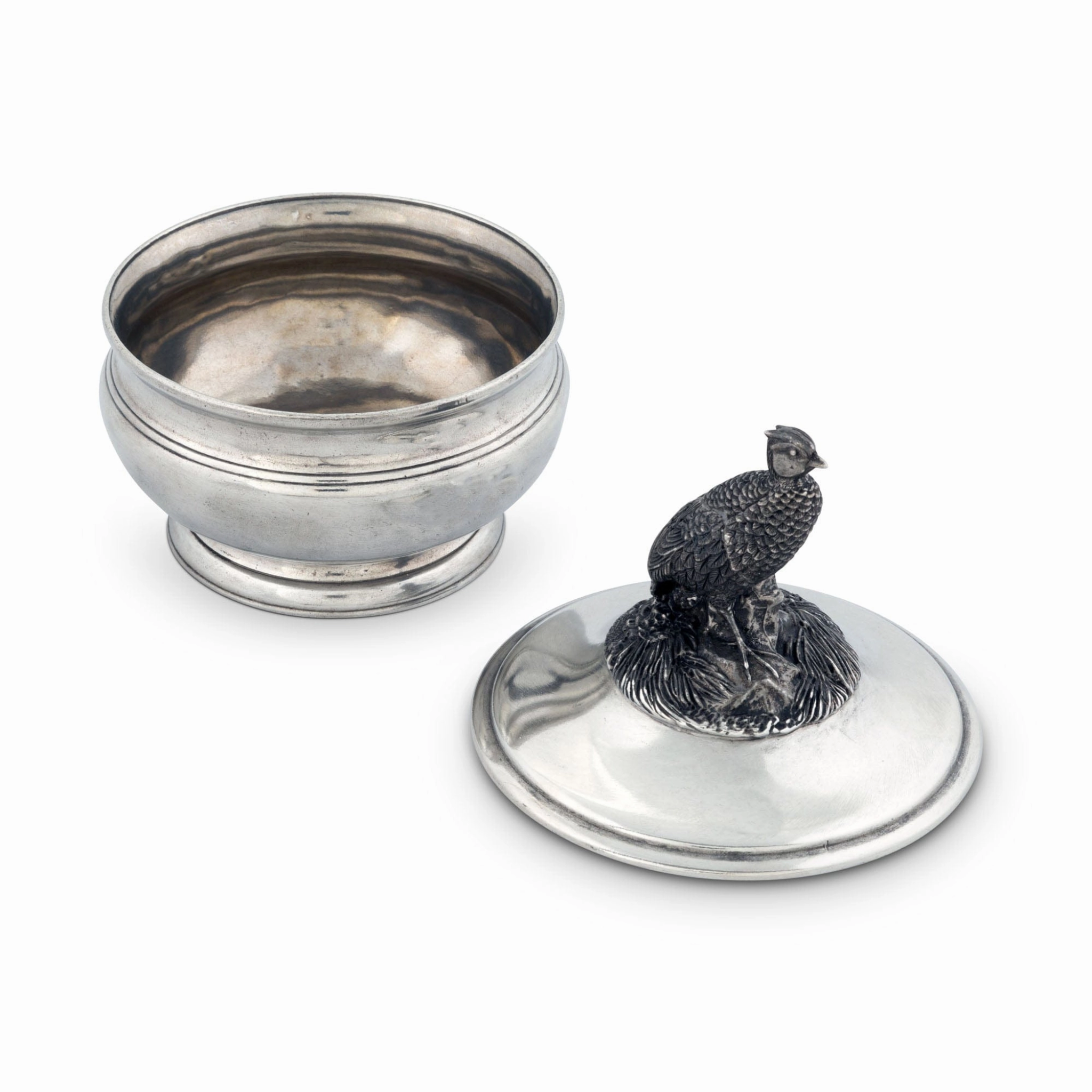 Pewter Pheasant Sauce Bowl