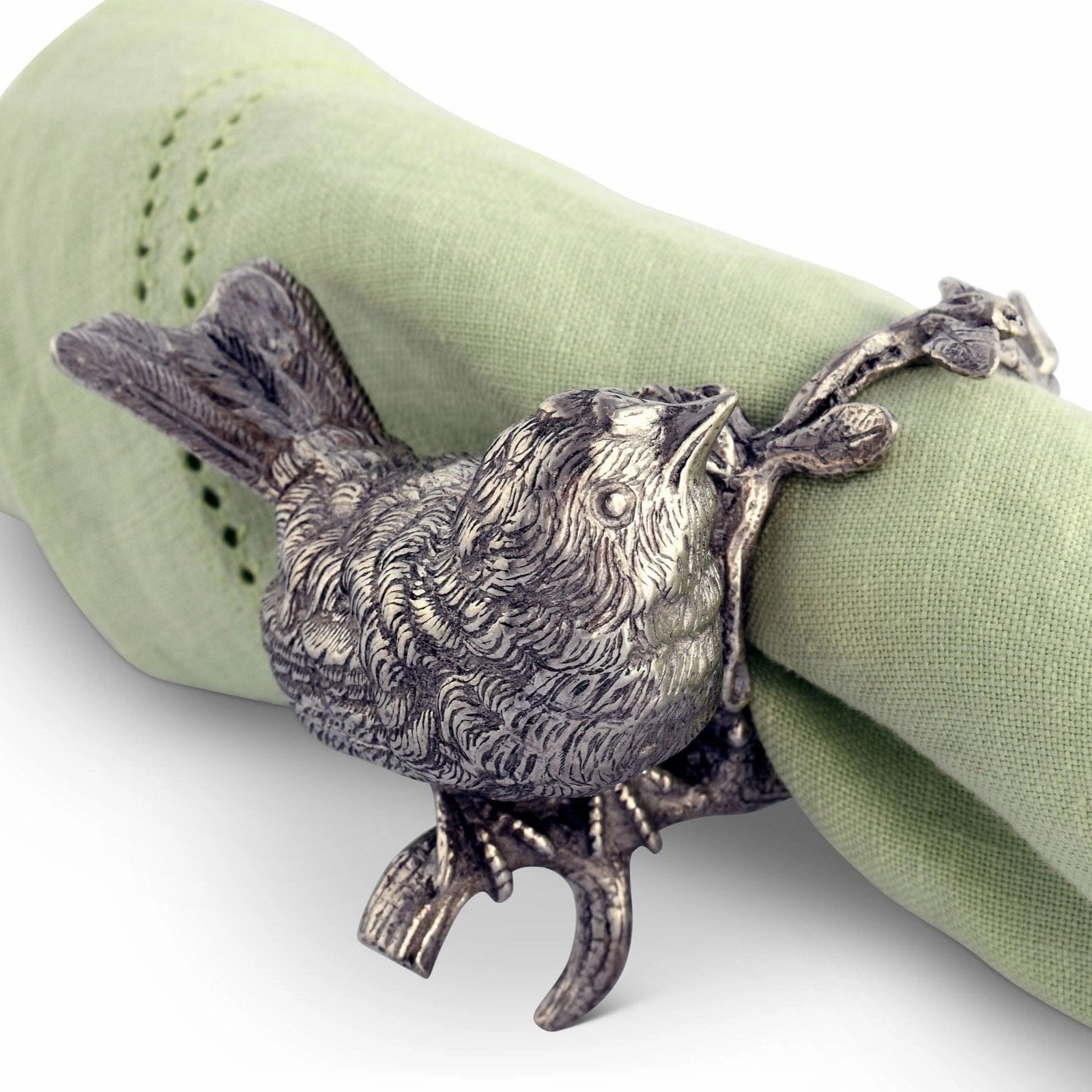 Pewter Song Bird Napkin Ring