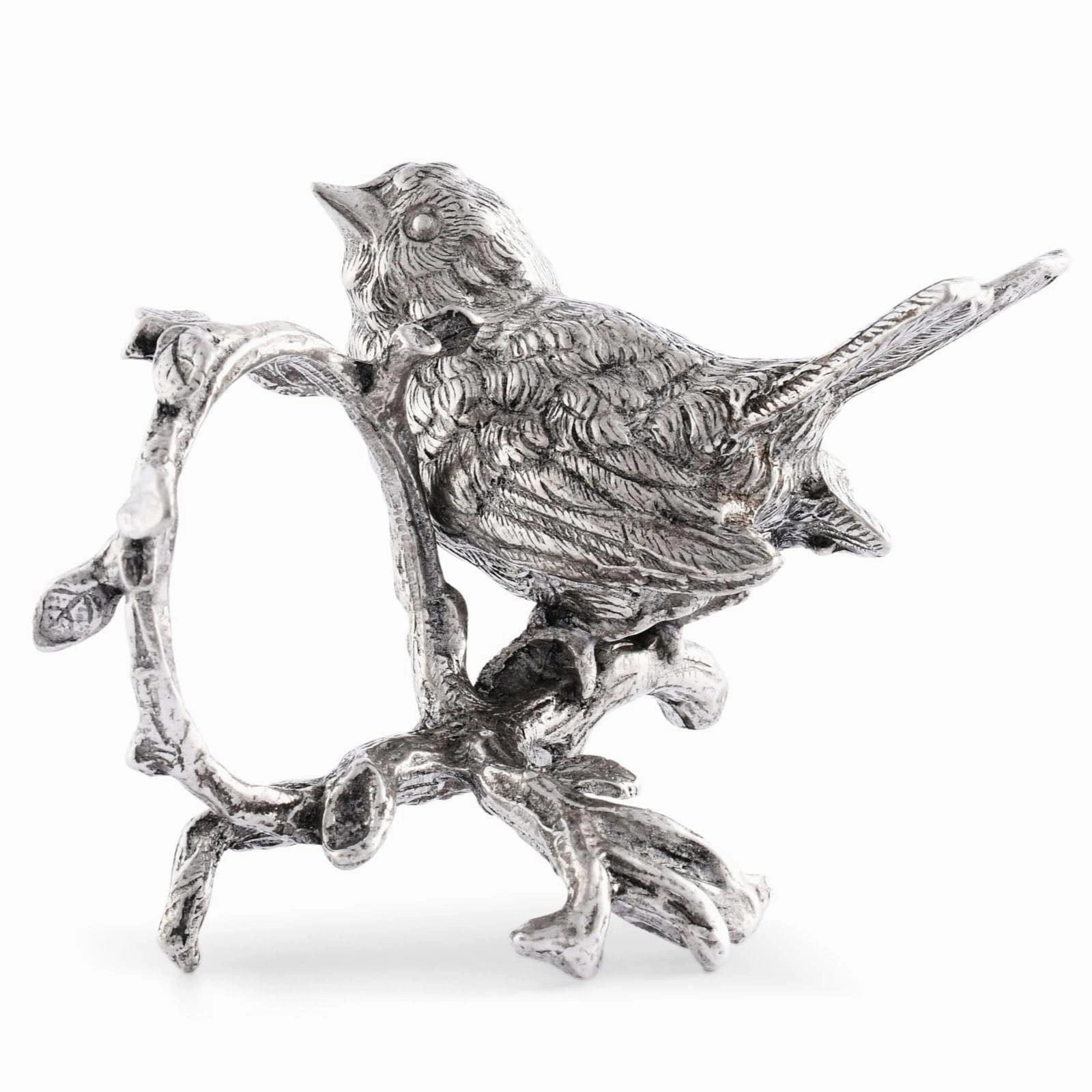 Pewter Song Bird Napkin Ring