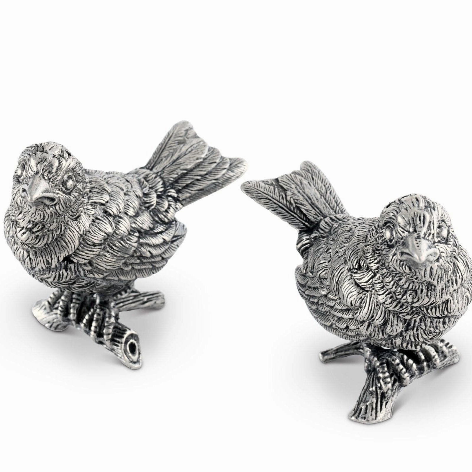 Pewter Song Birds Salt & Pepper Set