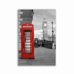 Phone Booth - London Sightseeing framed mural artwork