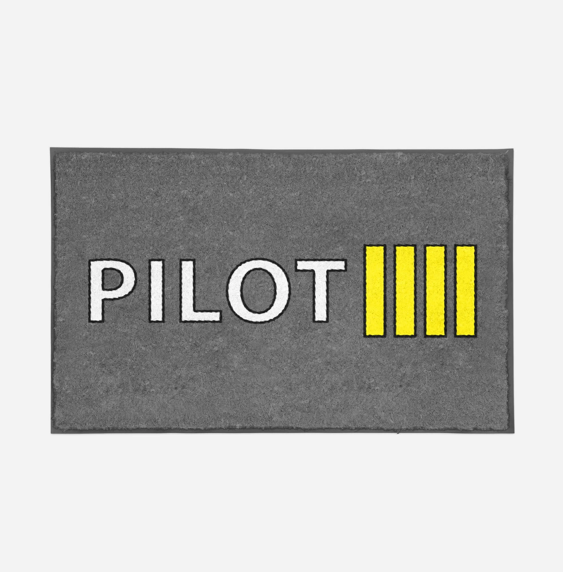 Pilot & Stripes (4 Lines) Designed Door Mats