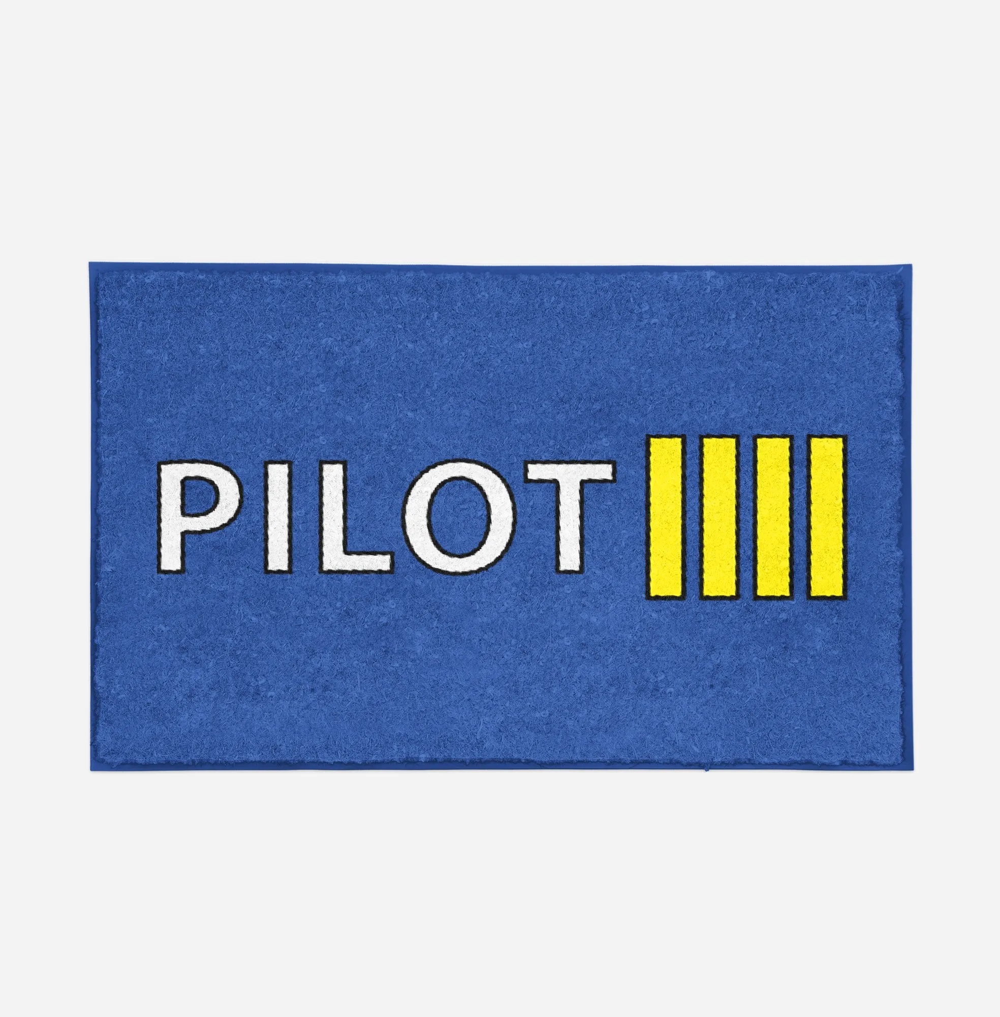 Pilot & Stripes (4 Lines) Designed Door Mats