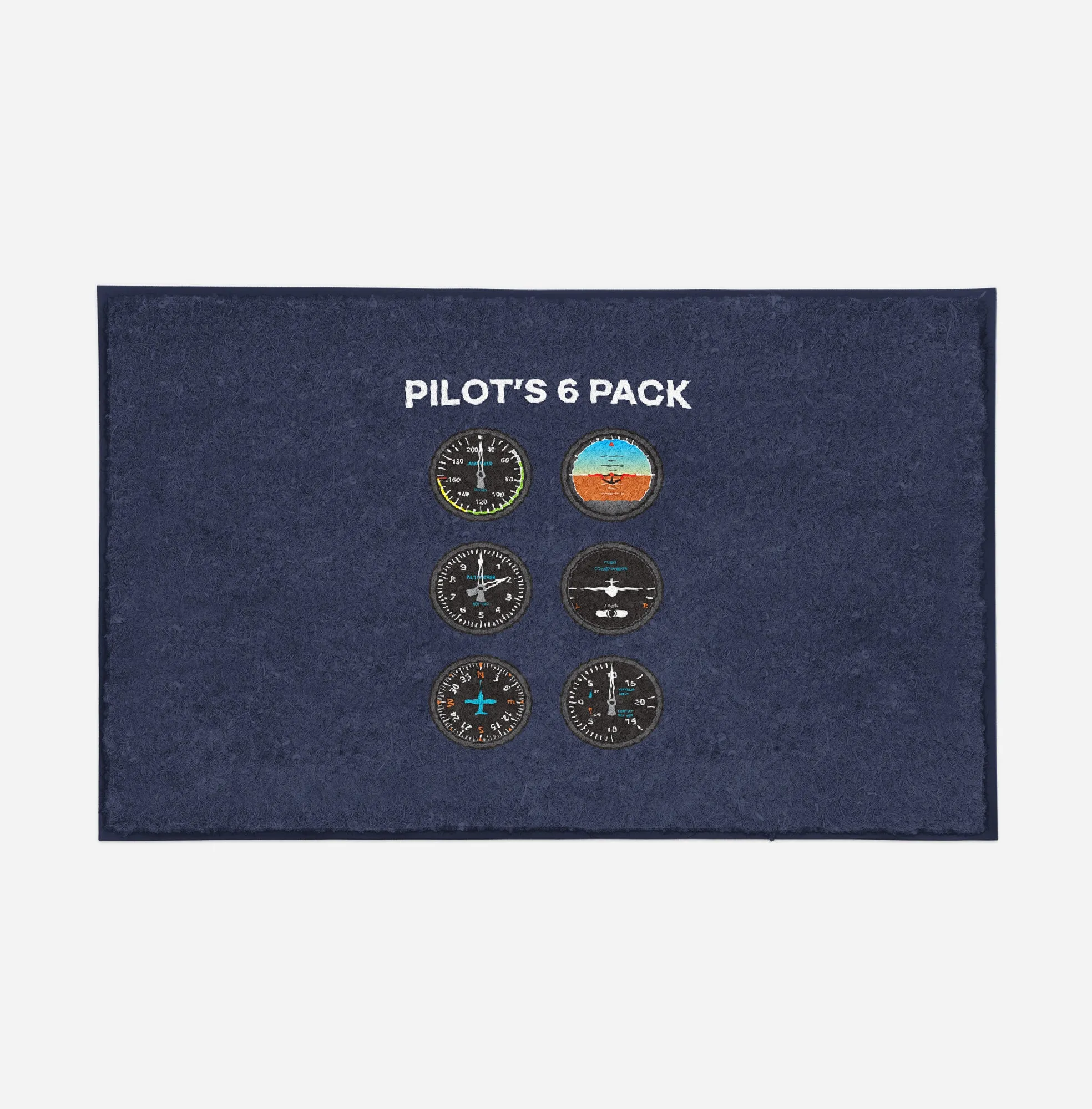 Pilot's 6 Pack Designed Door Mats