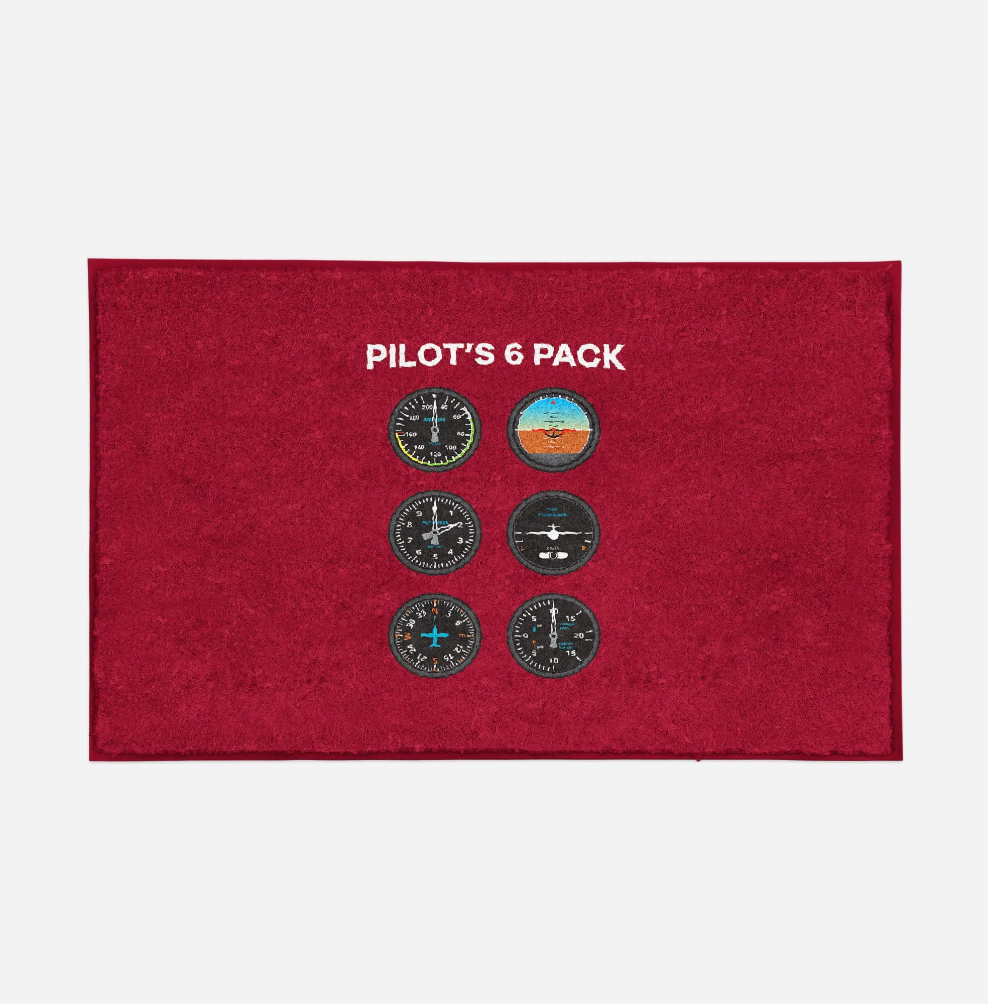 Pilot's 6 Pack Designed Door Mats