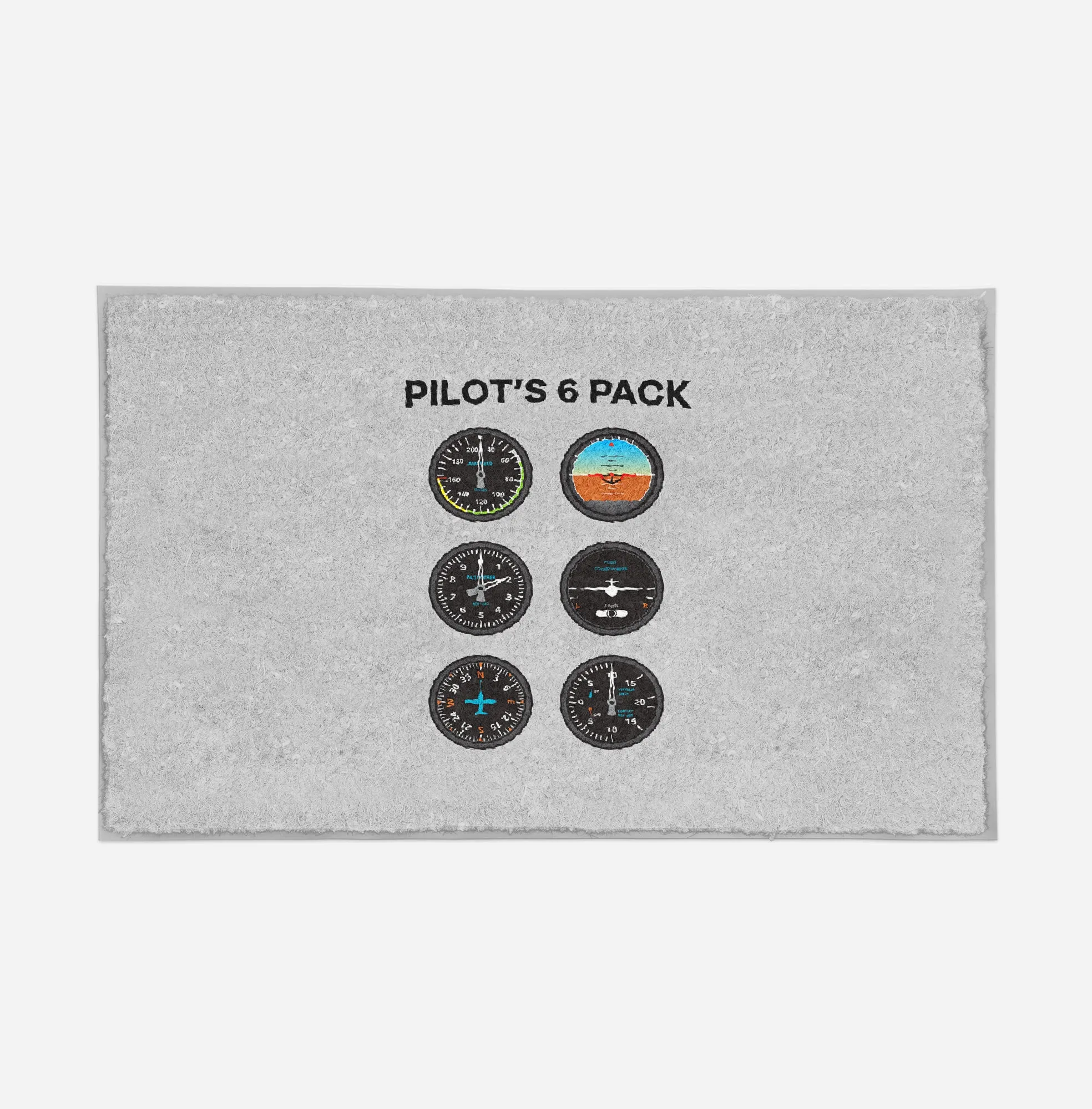 Pilot's 6 Pack Designed Door Mats