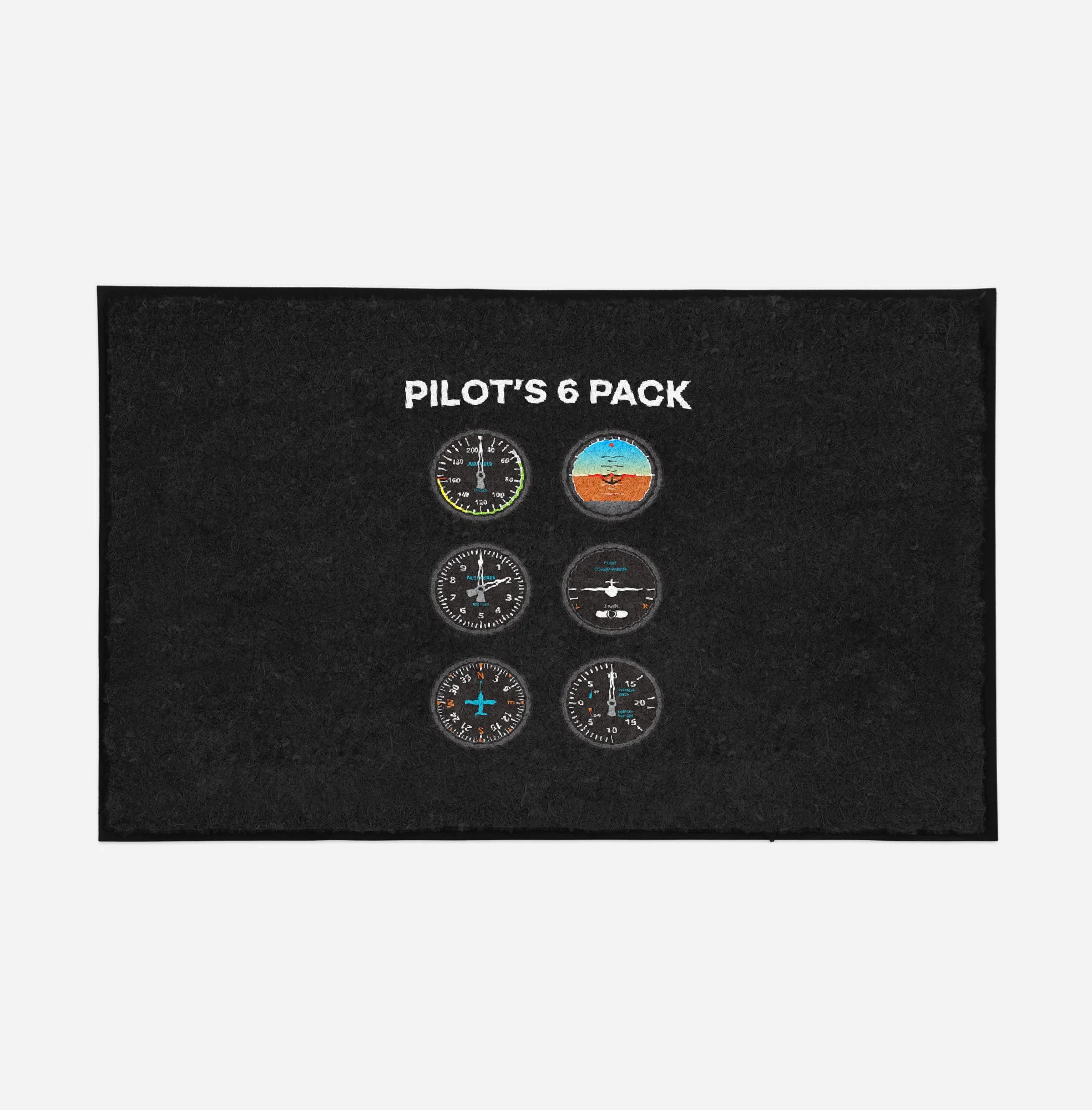 Pilot's 6 Pack Designed Door Mats