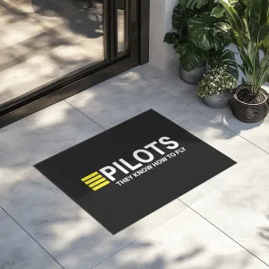 Pilots They Know How To Fly Designed Door Mats door entrance rug