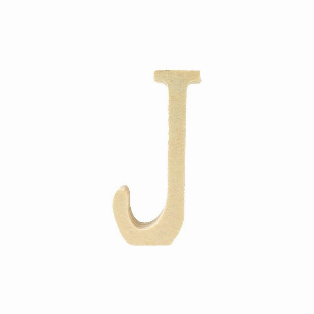 Pine Standing Wood Letters Numbers and Symbols, 2-inch, 3-count