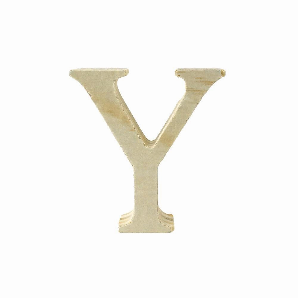 Pine Standing Wood Letters Numbers and Symbols, 2-inch, 3-count