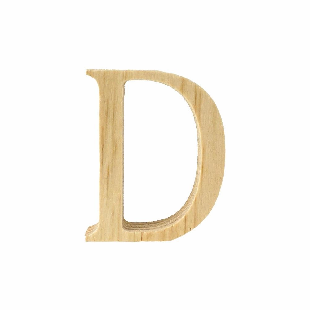 Pine Standing Wood Letters Numbers and Symbols, 2-inch, 3-count