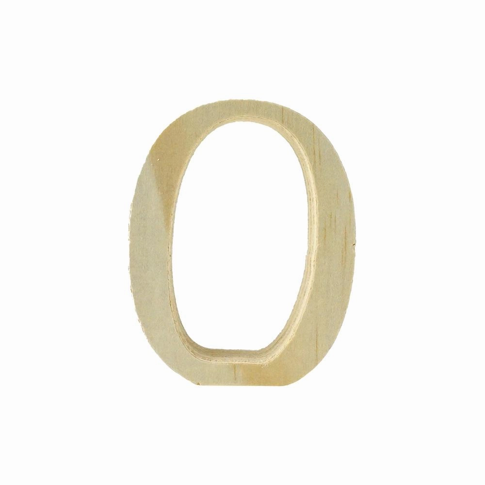 Pine Standing Wood Letters Numbers and Symbols, 2-inch, 3-count