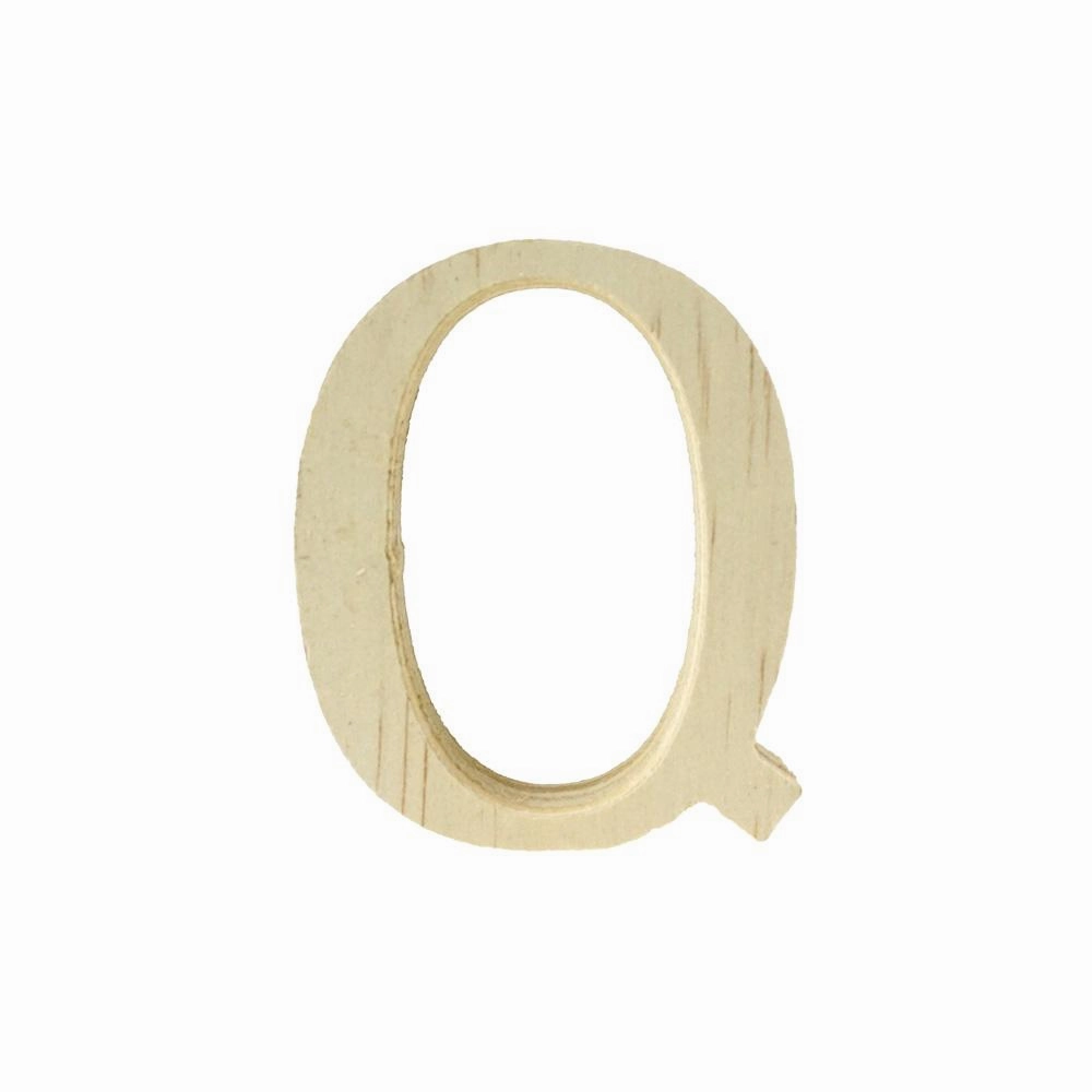Pine Standing Wood Letters Numbers and Symbols, 2-inch, 3-count