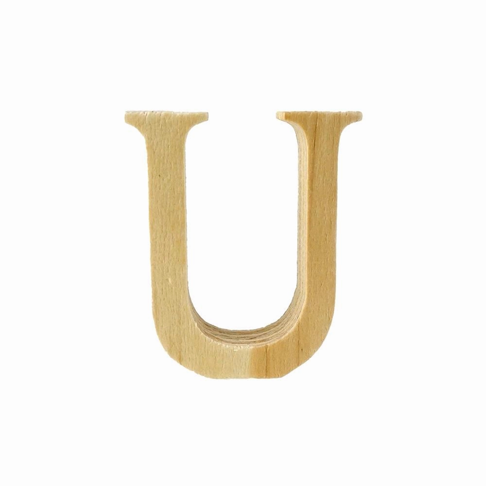 Pine Standing Wood Letters Numbers and Symbols, 2-inch, 3-count